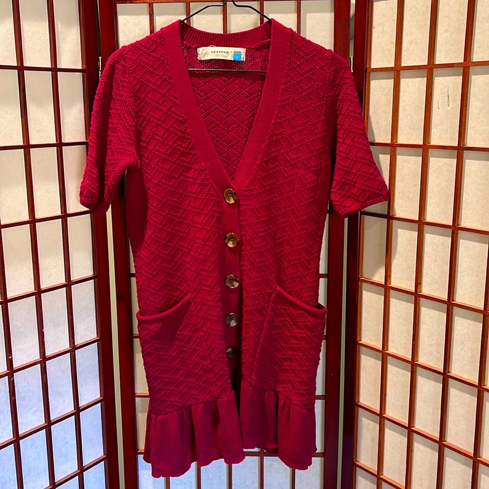 Anthropology Sparrow Long Cardigan size S